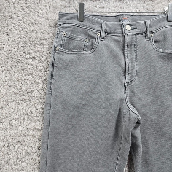 Faherty Pants Mens 31 (Fits 29x32) Gray Terry 5 Pocket Athletic Fit‎ Stretch - Picture 3 of 14